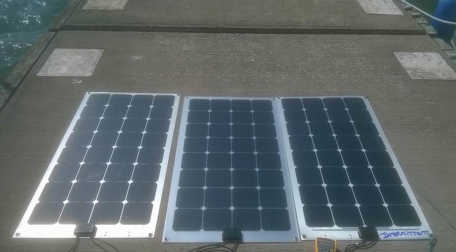 Test de 3 panneaux solaire Flex