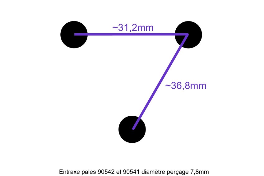 Entraxe des pales 90541