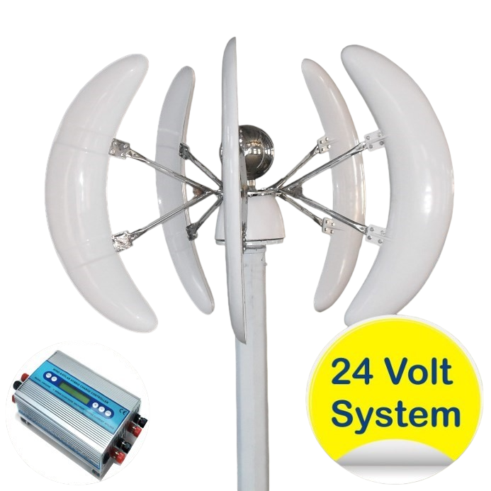 Eolienne 24v 750W VERTICALE avec régulateur externe