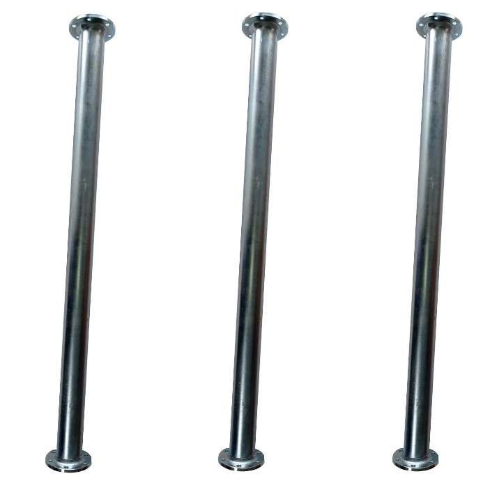 3 tubes d'extension en 1 mètre pour mât 60mm