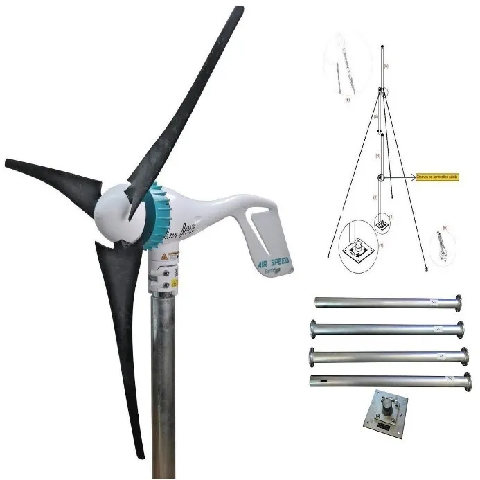 Kit éolienne AIR-PROSPEED avec régulateur + Mât 24v 500W