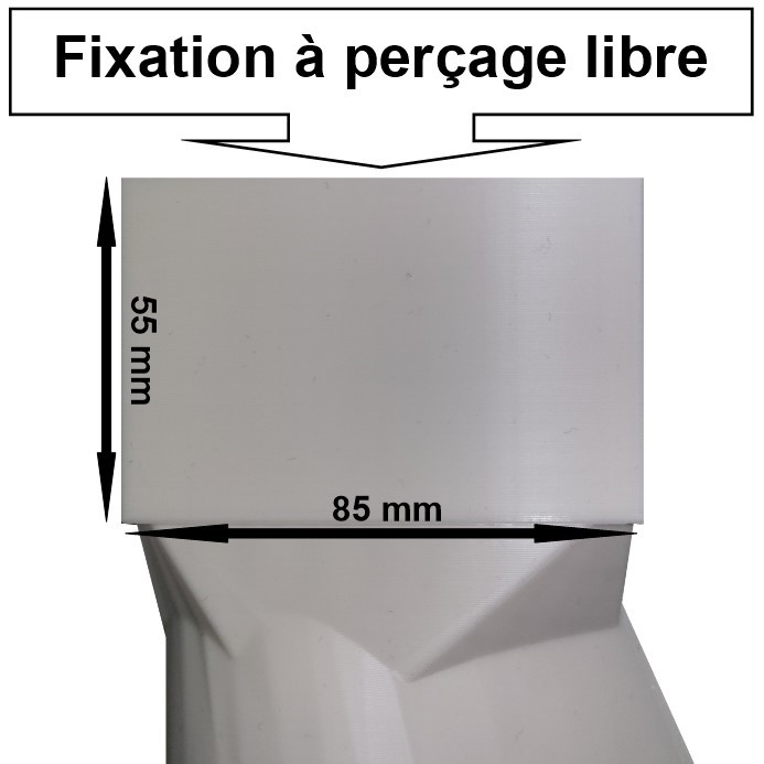 Plan et dimensions de la fixation pales piggott en 120cm
