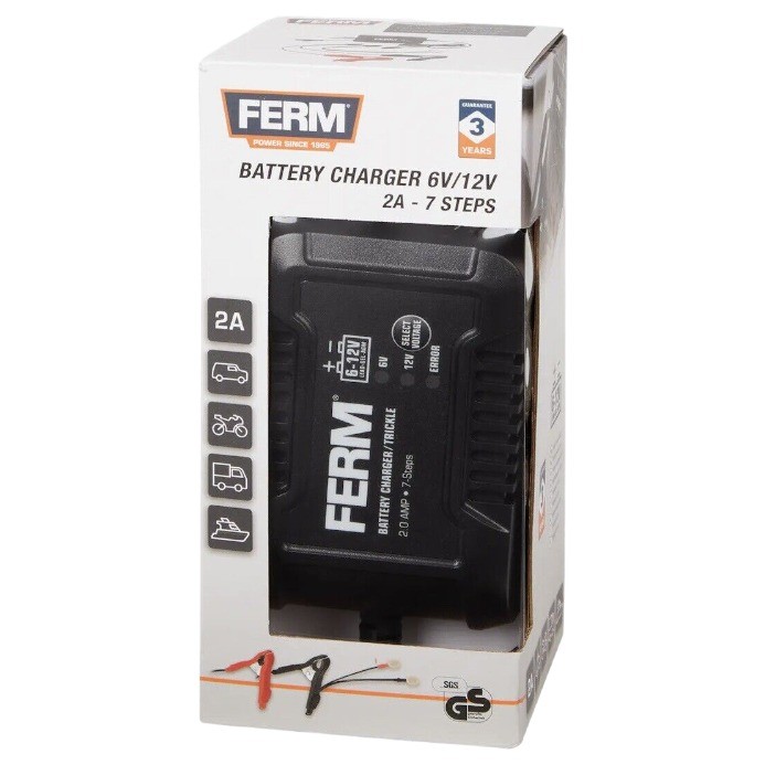 Boîte d'emballage du chargeur de batterie FERM