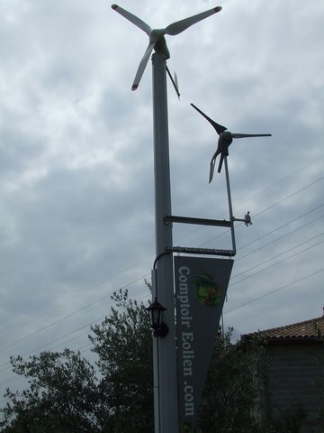 Eoliennes sur mat en occitanie du Comptoir Eolien