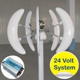 Eolienne 24v 750W VERTICALE avec régulateur externe