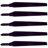 Lot de 5 pales vents faibles aérodynamique noire pour éolienne i-700 | i-1000 | i-1500 | i-2000